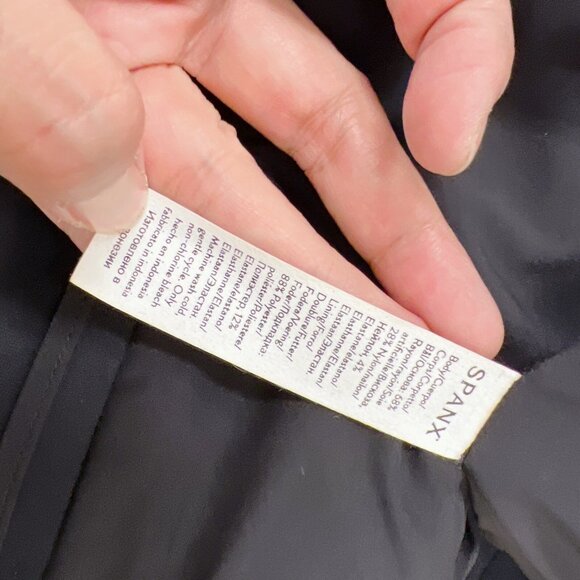 NEW SPANX The Perfect Asymmetrical Blazer Black Size L - Picture 6 of 8